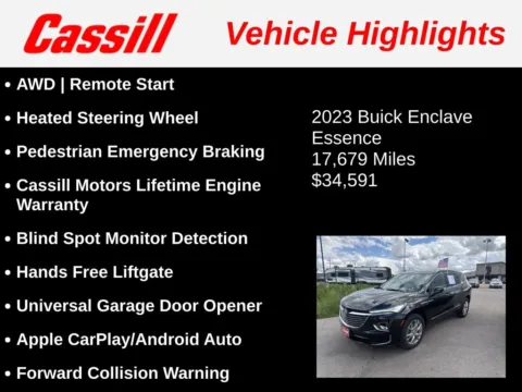 Another view of 2023 Buick Enclave Essence for sale in Cedar Rapids, IA at Cassill Motors
