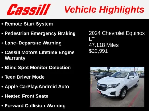Another view of 2024 Chevrolet Equinox LT for sale in Cedar Rapids, IA at Cassill Motors