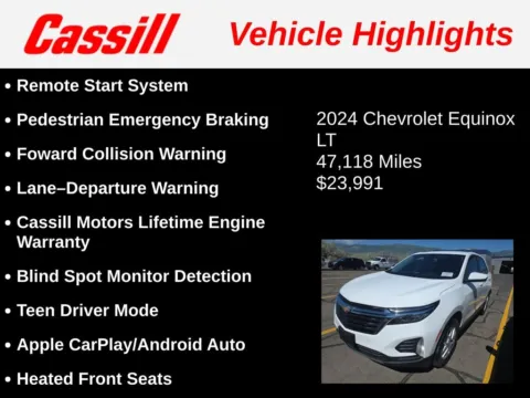 Another view of 2024 Chevrolet Equinox LT for sale in Cedar Rapids, IA at Cassill Motors