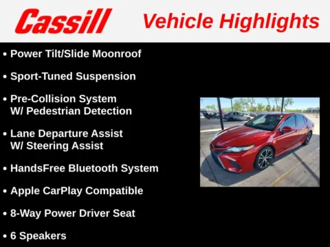 Another view of 2019 Toyota Camry SE for sale in Cedar Rapids, IA at Cassill Motors