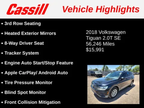 Another view of 2018 Volkswagen Tiguan 2.0T SE for sale in Cedar Rapids, IA at Cassill Motors