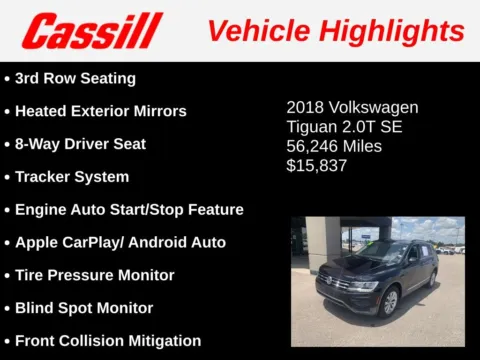 Another view of 2018 Volkswagen Tiguan 2.0T SE for sale in Cedar Rapids, IA at Cassill Motors