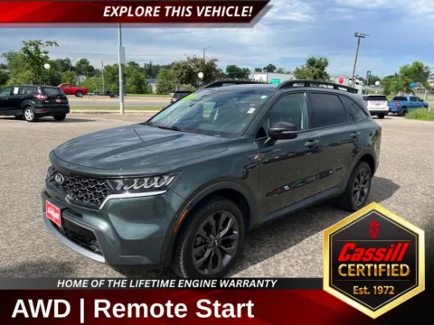 Green 2021 Kia Sorento EX for sale in Cedar Rapids, IA