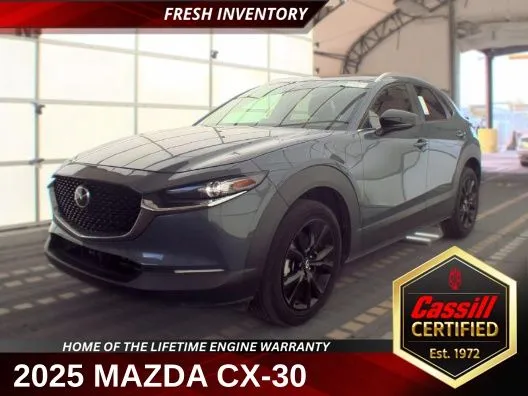Gray 2025 Mazda CX-30 2.5 S Carbon Edition for sale in Cedar Rapids, IA
