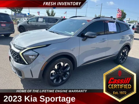 Gray 2023 Kia Sportage X-Line for sale in Cedar Rapids, IA