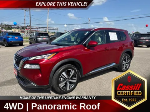 Red 2023 Nissan Rogue SL for sale in Cedar Rapids, IA