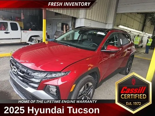 Red 2025 Hyundai Tucson Hybrid SEL Convenience for sale in Cedar Rapids, IA