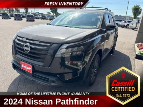 Black 2024 Nissan Pathfinder SV for sale in Cedar Rapids, IA