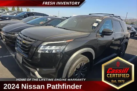 Black 2024 Nissan Pathfinder SV for sale in Cedar Rapids, IA