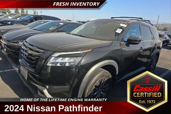 Black 2024 Nissan Pathfinder SV for sale in Cedar Rapids, IA