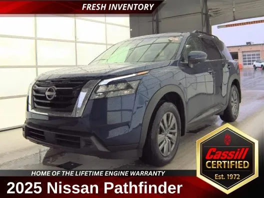 Blue 2025 Nissan Pathfinder SV for sale in Cedar Rapids, IA