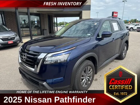 Blue 2025 Nissan Pathfinder SV for sale in Cedar Rapids, IA