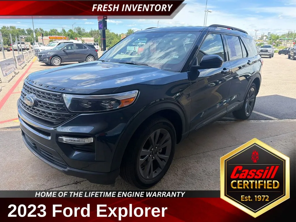 Blue 2023 Ford Explorer XLT for sale in Cedar Rapids, IA