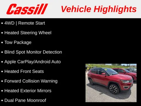 Another view of 2018 Jeep Compass Limited for sale in Cedar Rapids, IA at Cassill Motors