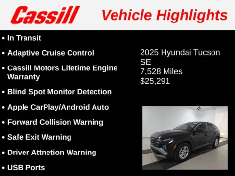 Another view of 2025 Hyundai Tucson SE for sale in Cedar Rapids, IA at Cassill Motors