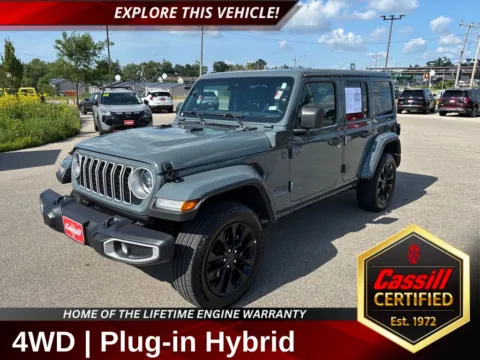 Blue 2025 Jeep Wrangler Sahara 4xe for sale in Cedar Rapids, IA