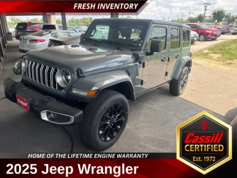 Blue 2025 Jeep Wrangler Sahara 4xe for sale in Cedar Rapids, IA