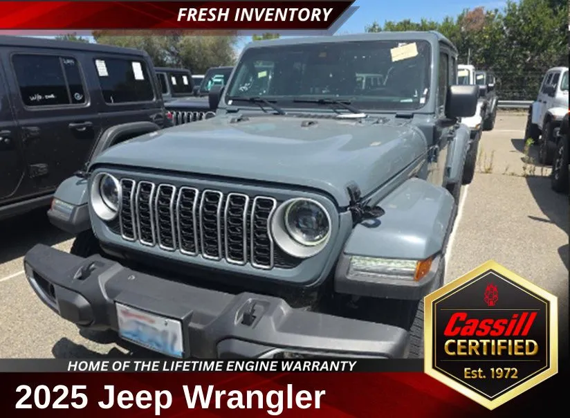 Blue 2025 Jeep Wrangler Sahara 4xe for sale in Cedar Rapids, IA