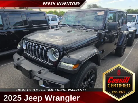 Black 2025 Jeep Wrangler Sahara 4xe for sale in Cedar Rapids, IA