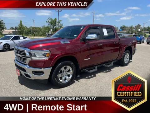 Red 2019 Ram 1500 Laramie for sale in Cedar Rapids, IA
