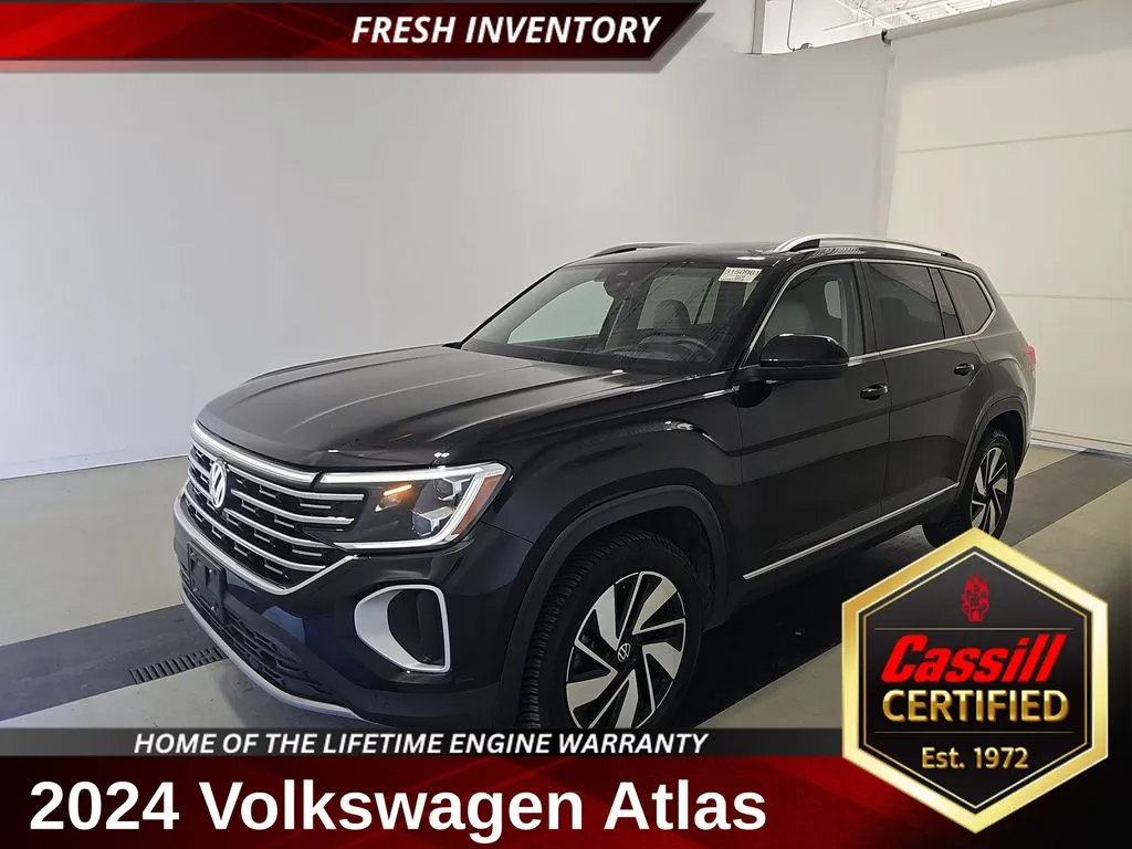 Black 2024 Volkswagen Atlas 2.0T SEL for sale in Cedar Rapids, IA