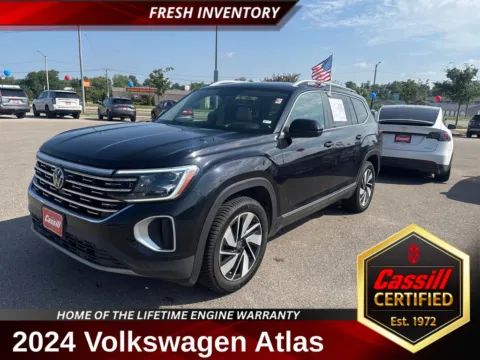 Black 2024 Volkswagen Atlas 2.0T SEL for sale in Cedar Rapids, IA