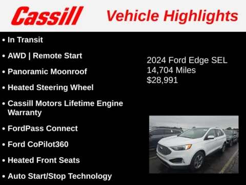 Another view of 2024 Ford Edge SEL for sale in Cedar Rapids, IA at Cassill Motors