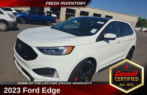 White 2023 Ford Edge ST for sale in Cedar Rapids, IA
