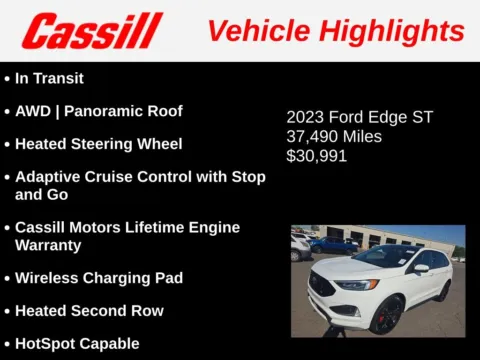Another view of 2023 Ford Edge ST for sale in Cedar Rapids, IA at Cassill Motors