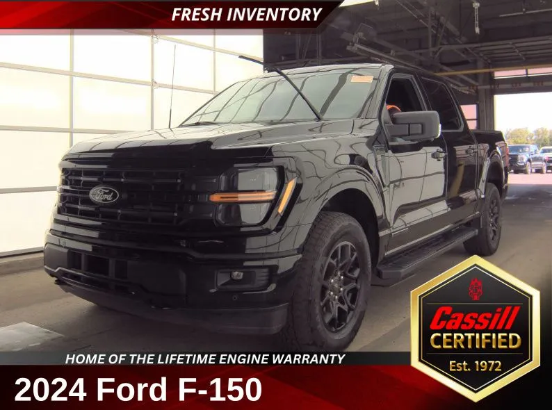 Black 2024 Ford F-150 XLT for sale in Cedar Rapids, IA