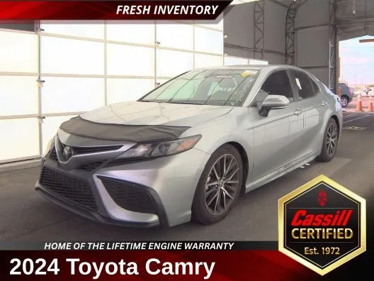 Silver 2024 Toyota Camry SE for sale in Cedar Rapids, IA