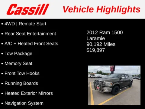 Another view of 2012 Ram 1500 Laramie for sale in Cedar Rapids, IA at Cassill Motors