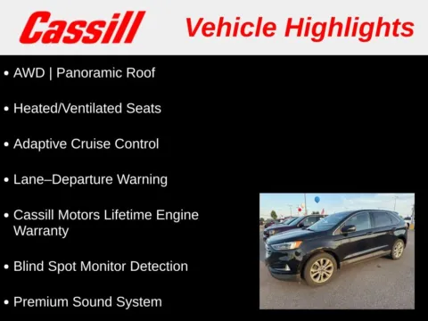 Another view of 2019 Ford Edge Titanium for sale in Cedar Rapids, IA at Cassill Motors