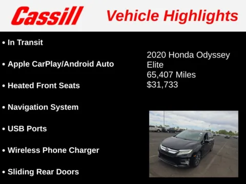 Another view of 2020 Honda Odyssey Elite for sale in Cedar Rapids, IA at Cassill Motors