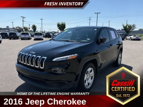 Black 2016 Jeep Cherokee Sport for sale in Cedar Rapids, IA