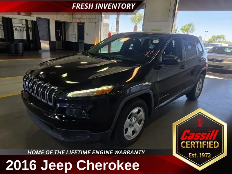 Black 2016 Jeep Cherokee Sport for sale in Cedar Rapids, IA