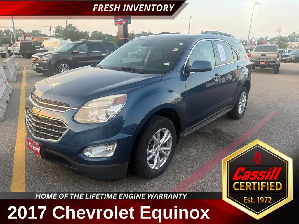 Blue 2017 Chevrolet Equinox LT for sale in Cedar Rapids, IA