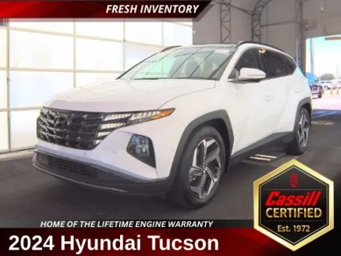 White 2024 Hyundai Tucson Limited for sale in Cedar Rapids, IA