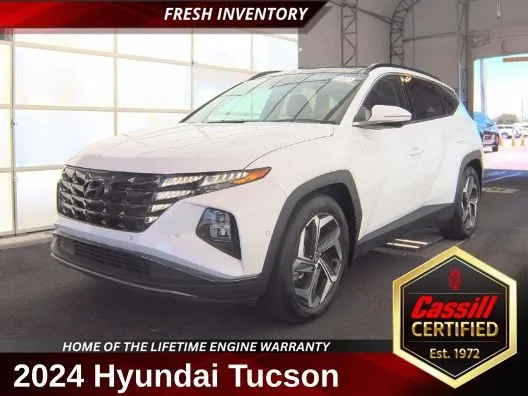 White 2024 Hyundai Tucson Limited for sale in Cedar Rapids, IA