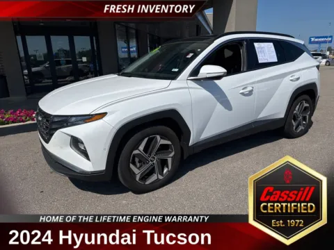 White 2024 Hyundai Tucson Limited for sale in Cedar Rapids, IA