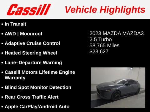 Another view of 2023 Mazda Mazda3 2.5 Turbo Premium Plus Package for sale in Cedar Rapids, IA at Cassill Motors