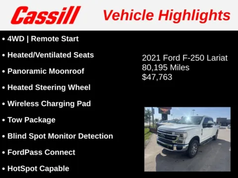 Another view of 2021 Ford F-250SD Lariat for sale in Cedar Rapids, IA at Cassill Motors