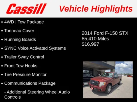Another view of 2014 Ford F-150 STX for sale in Cedar Rapids, IA at Cassill Motors