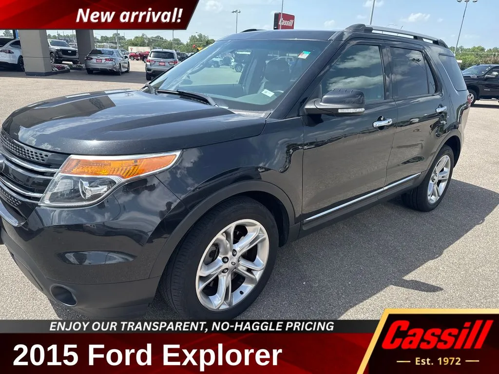 Black 2015 Ford Explorer Limited for sale in Cedar Rapids, IA