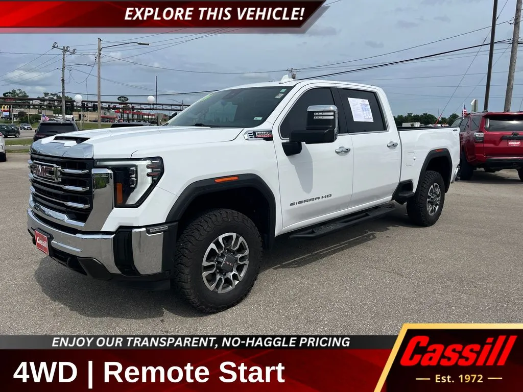 White 2024 GMC Sierra 2500HD SLT for sale in Cedar Rapids, IA