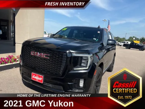 Black 2021 GMC Yukon Denali for sale in Cedar Rapids, IA