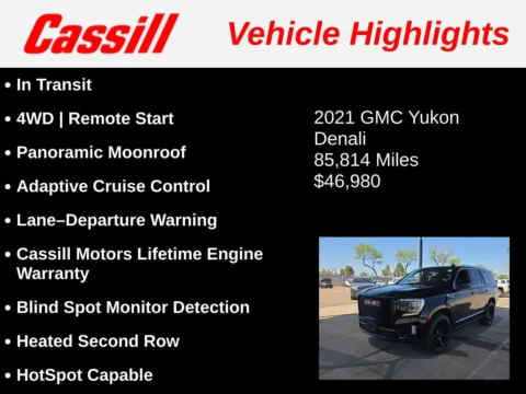 Another view of 2021 GMC Yukon Denali for sale in Cedar Rapids, IA at Cassill Motors