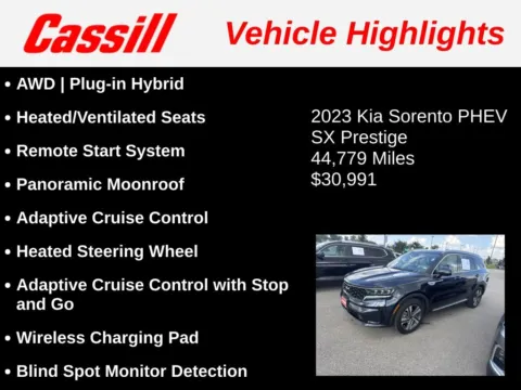 Another view of 2023 Kia Sorento Plug-In Hybrid SX Prestige for sale in Cedar Rapids, IA at Cassill Motors