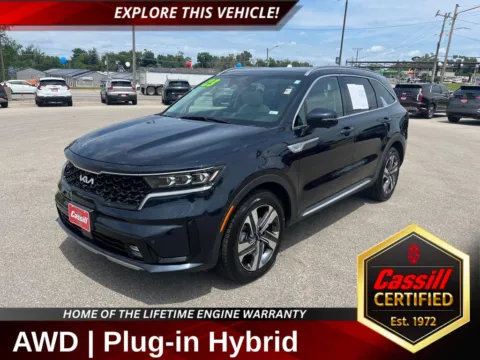 Blue 2023 Kia Sorento Plug-In Hybrid SX Prestige for sale in Cedar Rapids, IA