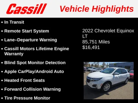 Another view of 2022 Chevrolet Equinox LT for sale in Cedar Rapids, IA at Cassill Motors